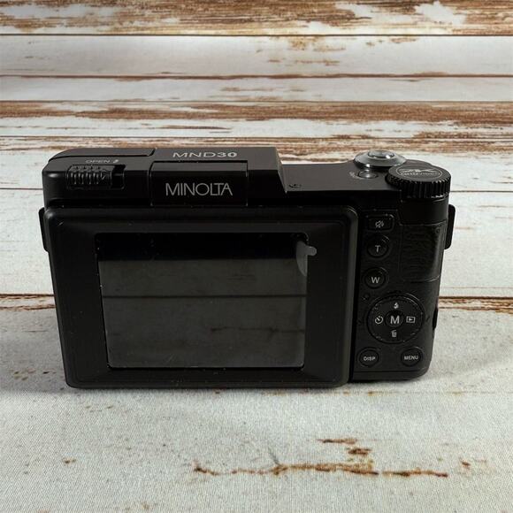 Minolta 30MP Digital Camera – 2.7K Ultra HD, 4X Zoom, Black No Battery/Charger - Picture 3 of 5